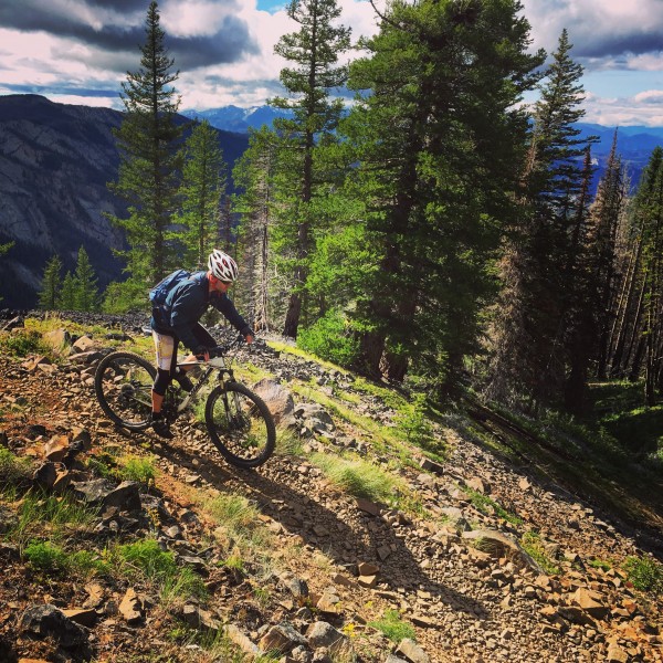 Rider Ed on Upper Mission Ridge Trail